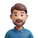 pngtree 3d plastic toy character happy man face png image 13557358